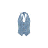 Halter Open Back Vest - Dixie Denim
