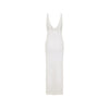 Crochet V Neck Maxi Dress - Ivory