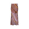 Chiffon Tie Side Maxi Skirt - Tropical Viper