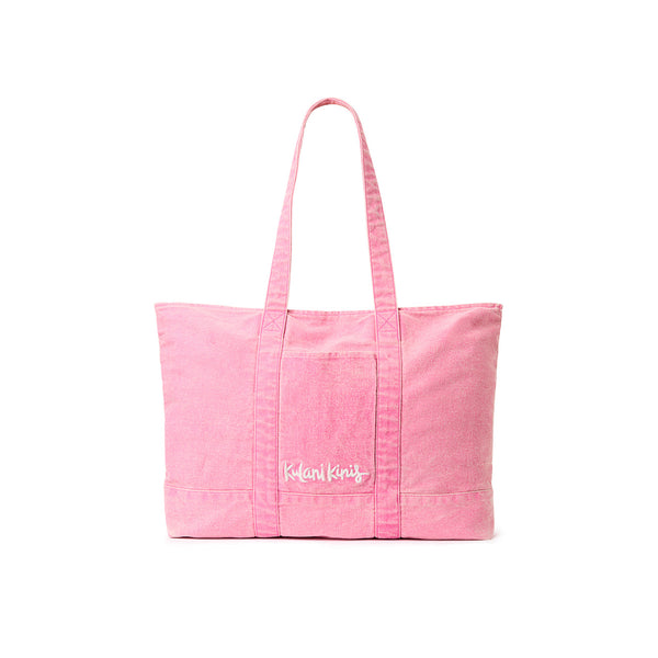 Weekender Bag - Pink Denim –Kulani Kinis
