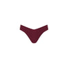 Cheeky V Bikini Bottom - Sangria