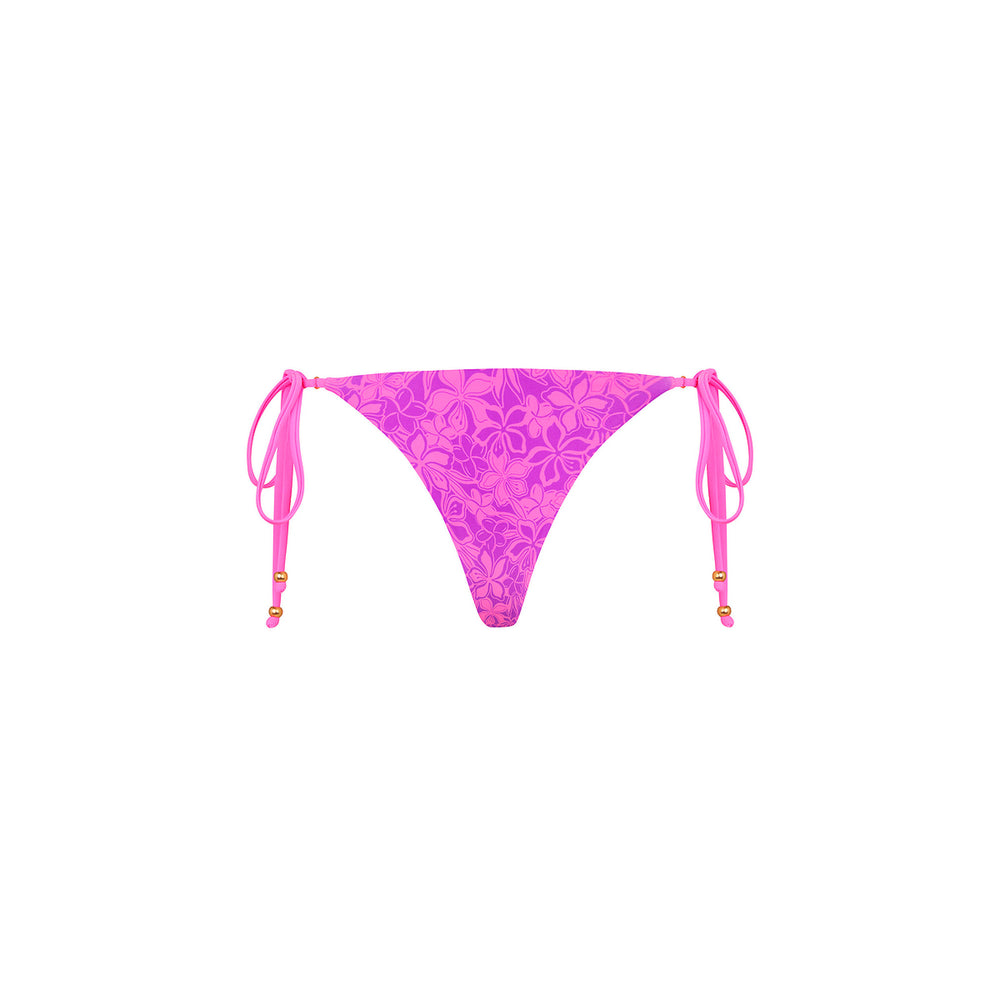 Thong Tie Side Bikini Bottom - Bubble Berry
