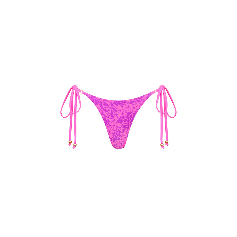 Thong Tie Side Bikini Bottom - Bubble Berry