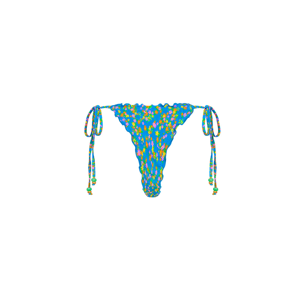 Lettuce Edge Thong Tie Bikini Bottom - La Belle