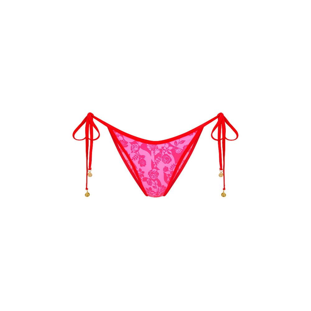Bind Dipped Cheeky Tie Bikini Bottom - Hearts Collide