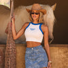 Bind Crop Tank Top - Lone Ranger