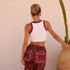 Bind Crop Tank Top - Wild West