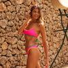 Bind Halter Crop Bikini Top - Passionfruit Punch