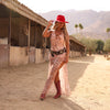 Chiffon Tie Maxi Dress - Cosmic Cowgirl
