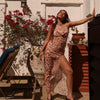 Chiffon Tie Maxi Dress - Cosmic Cowgirl