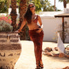 Chiffon Tie Side Maxi Skirt - Leopard Lasso