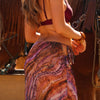 Chiffon Tie Side Maxi Skirt - Tropical Viper