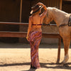 Chiffon Tie Side Maxi Skirt - Tropical Viper