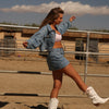 Cropped Denim Jacket - Dixie Denim