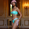 Decorative Strapless Bikini Top - Mint Macaron