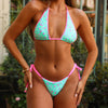 Decorative Thong Tie Side Bikini Bottom - Mint Macaron