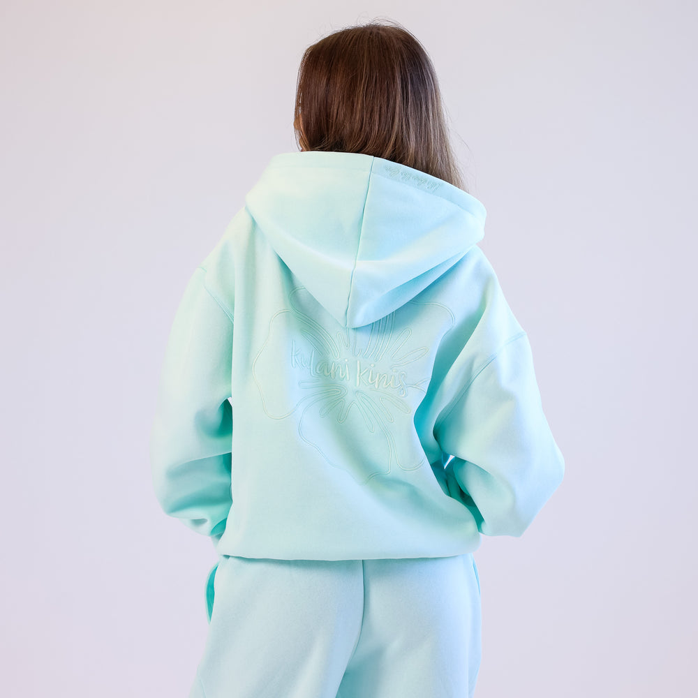 Embroidered Hoodie - Jelly Mint