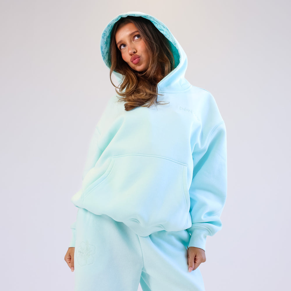 Embroidered Hoodie - Jelly Mint