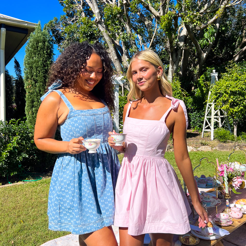 Ruffle Corset Mini Dress - Le Rose