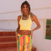 Knit Halter Tank Top - Sunny Honey