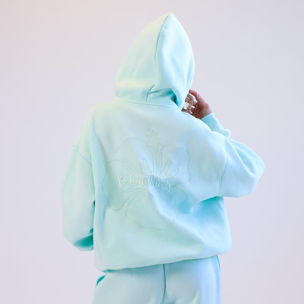 Embroidered Hoodie - Jelly Mint