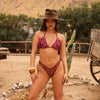 Lettuce Edge Full Coverage Bikini Bottom - Wild Rose