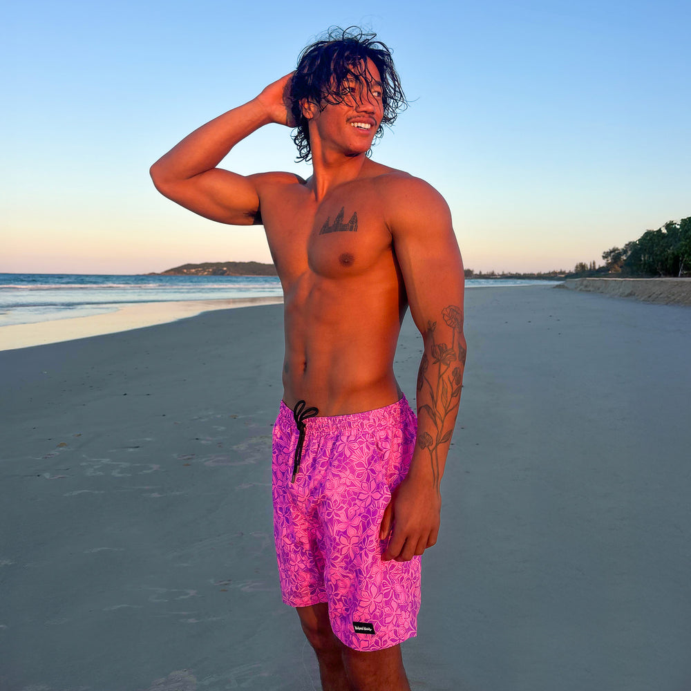 Men's Swim Trunks - Bubble Berry