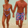 Men's Swim Trunks - Electric Palms