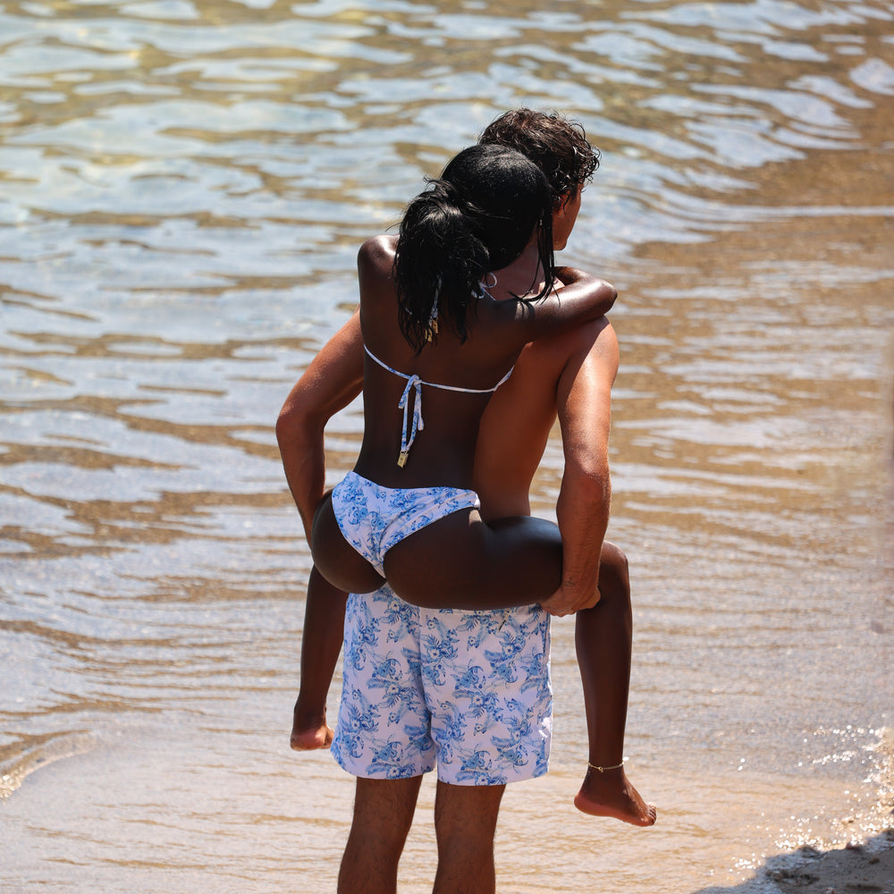 Minimal Full Coverage Bikini Bottom - Vintage Paradise