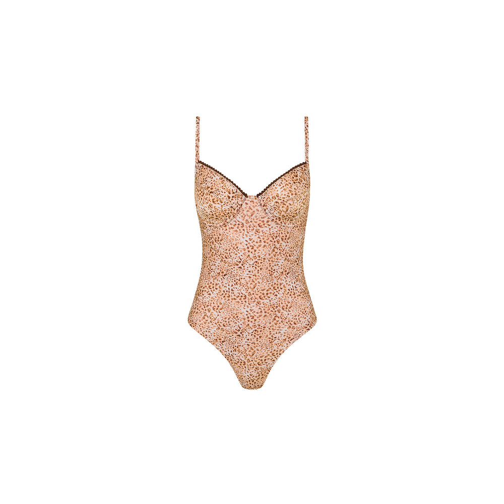 Decorative Underwire Cheeky One Piece - Wild Skies