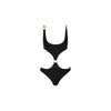 Retro Ring Cheeky One Piece - Twilight Black