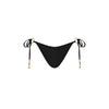 Ring Cheeky Tie Bikini Bottom - Twilight Black