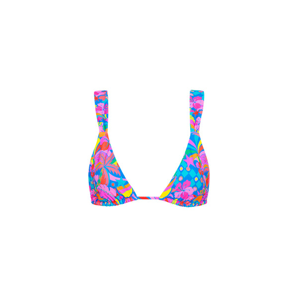 Slide Bralette Bikini Top - Rio Rainbow –Kulani Kinis