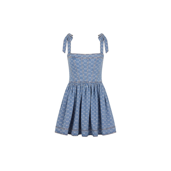 Ruffle Corset Mini Dress