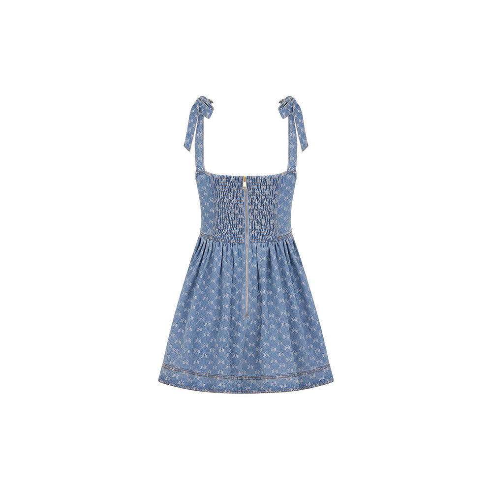 Ruffle Corset Mini Dress - Darling Denim