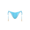 Dipped Cheeky Tie Bikini Bottom - Checkmate