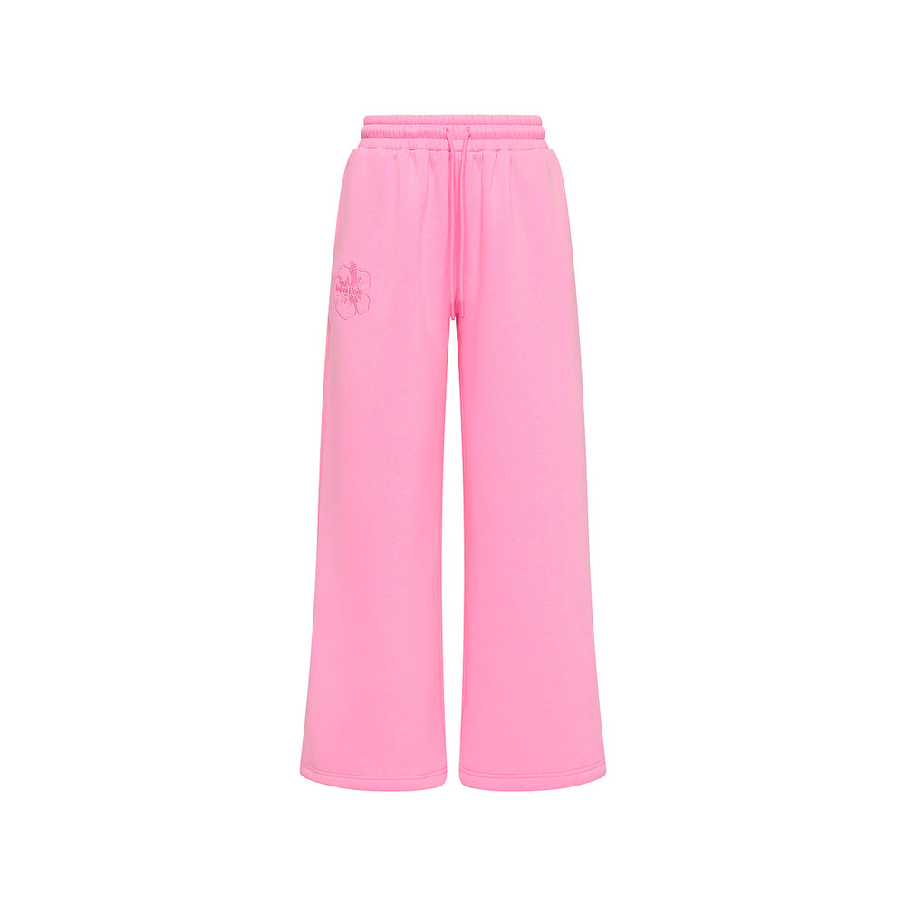 Embroidered Track Pants - Powder Puff