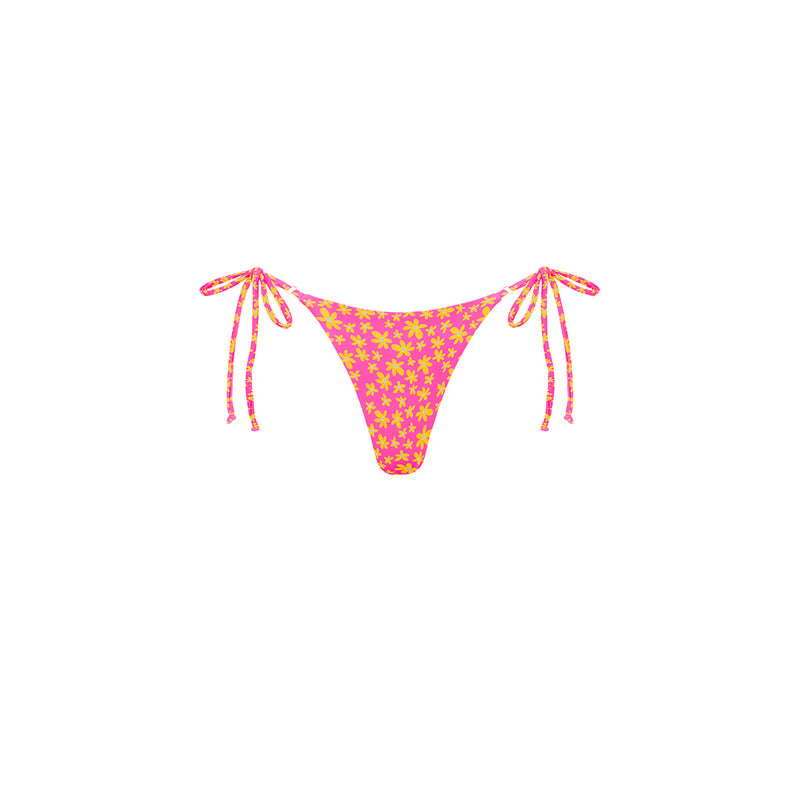 Thong Tie Side Bikini Bottom - Berry Blush
