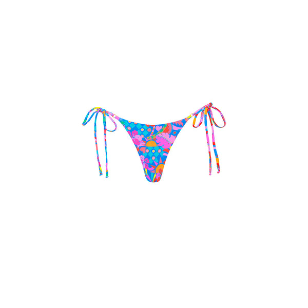 Rio Ruched Tie Side Cheeky Bikini Bottom - Red – AWAY THAT DAY ™