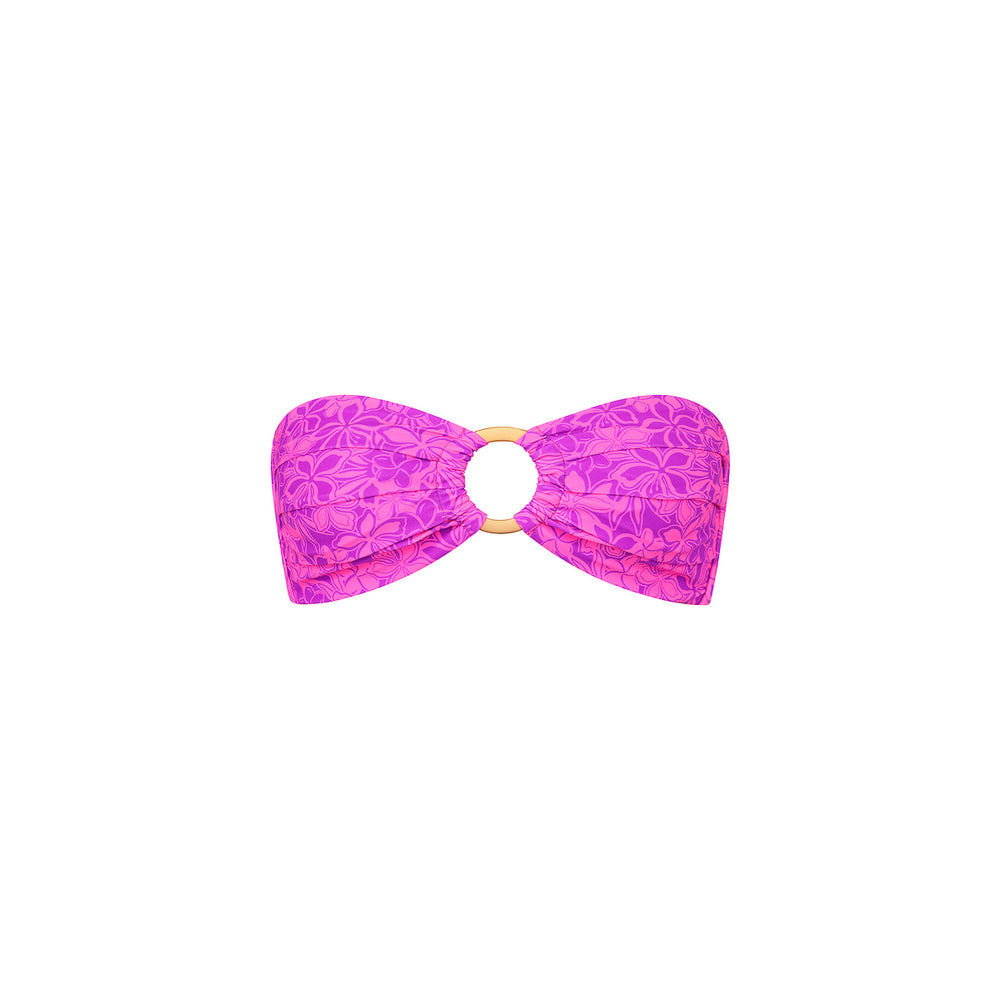 Strapless Bandeau Bikini Top - Bubble Berry