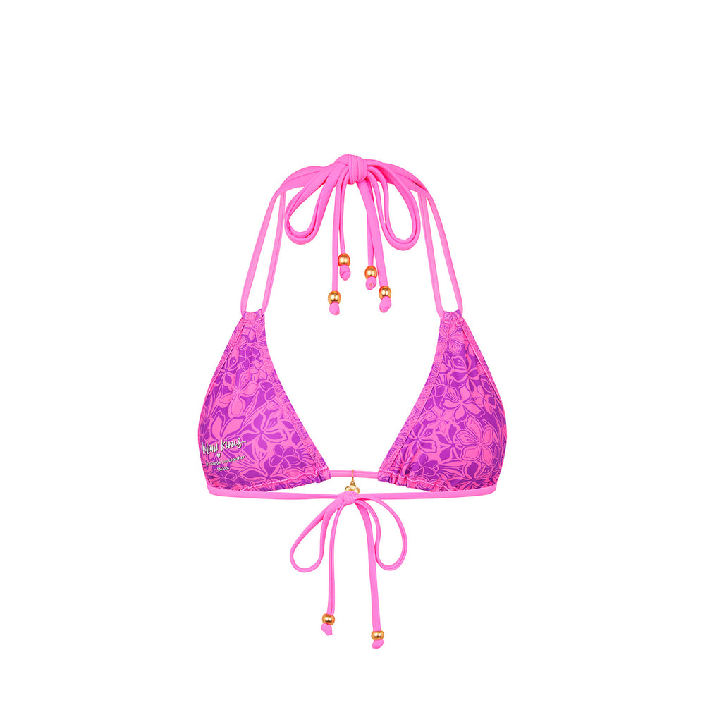 Halter Bralette Bikini Top - Bubble Berry