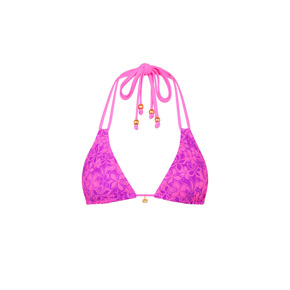 Halter Bralette Bikini Top - Bubble Berry