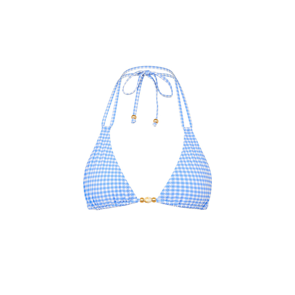 Simple Strap Halter Bikini Top - Skinny Dip