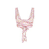 Lettuce Edge Wrap Bikini Top - Rosie Posie