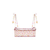 Shirred Crop Tie Bikini Top - Rosie Posie