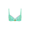 Decorative Ditzy Underwire Bikini Top - Mint Macaron