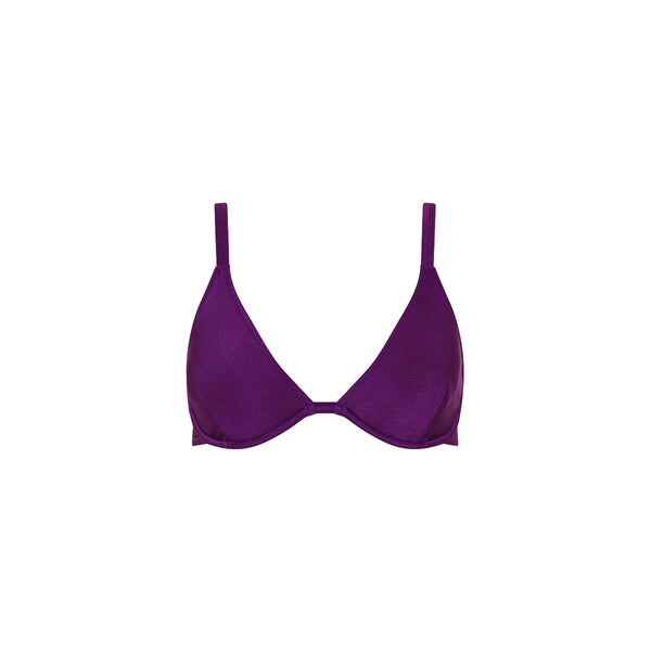 purple underwire bikini