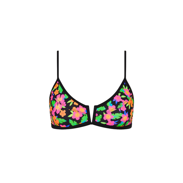 Bind Slim V Crop Bikini Top - Midnight Glow –Kulani Kinis Bind Slim V Crop Bikini Top - Midnight Glow –Kulani Kinis