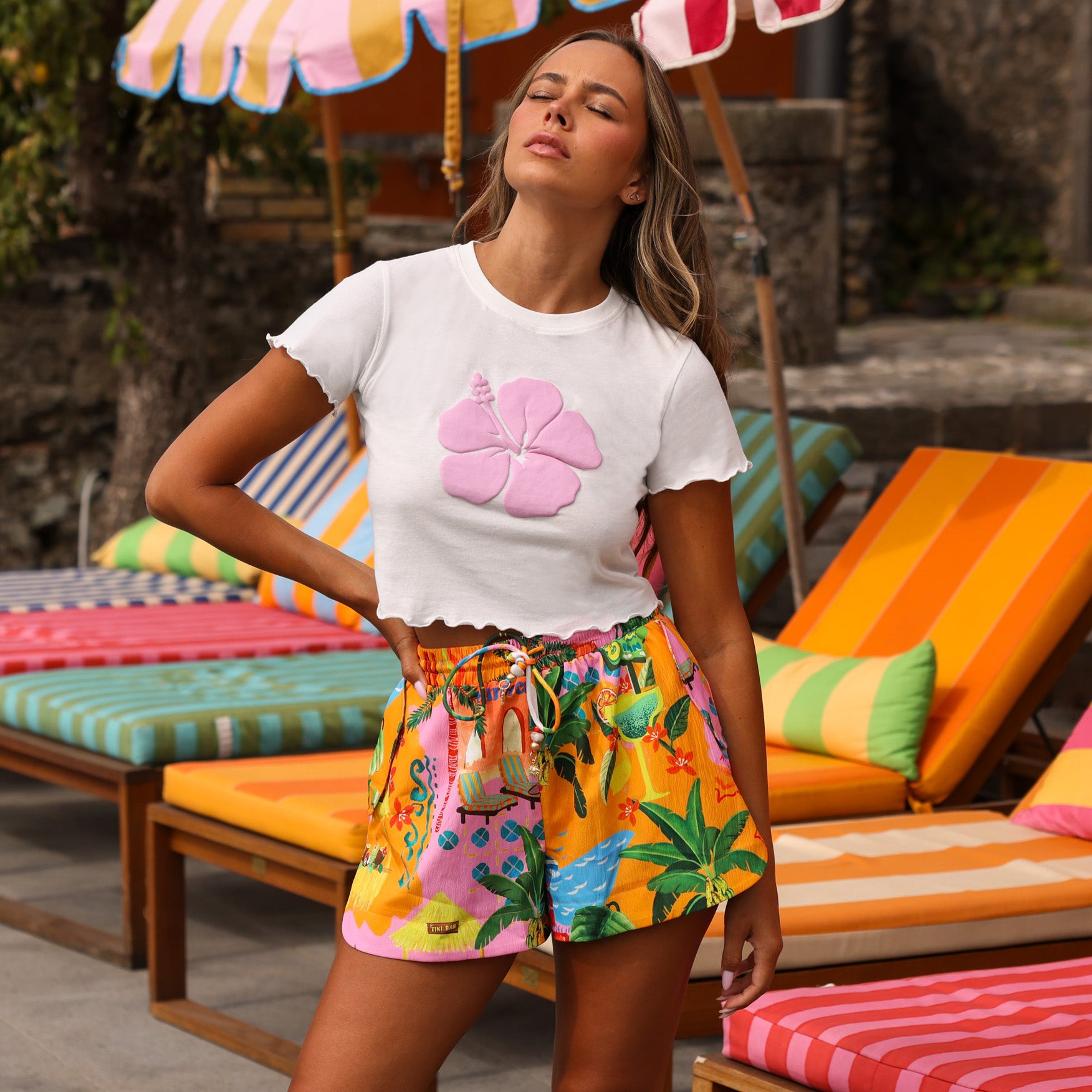 Lightweight Summer Shorts - Sunlit Spritz –Kulani Kinis