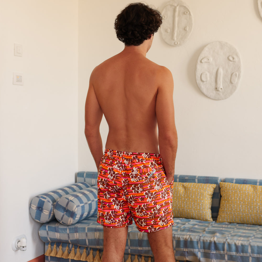 Men's Swim Trunks - Sunkissed Stripe